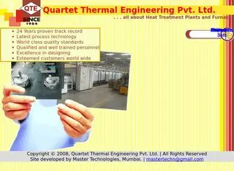 Qtepl.net(Quartet Thermal Engg.Pvt.Ltd) Screenshot