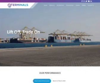 Qterminals.com(Terminal Operating Company) Screenshot