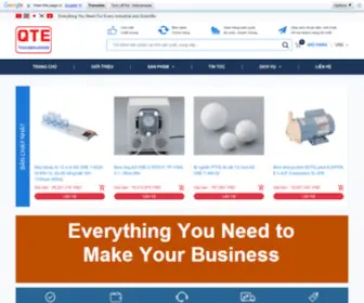 Qtetech.com(CÔNG TY TNHH KỸ THUẬT QTE) Screenshot
