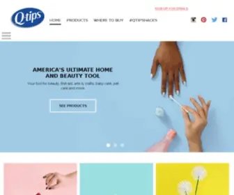 Qtips.com(Q-tips®) Screenshot