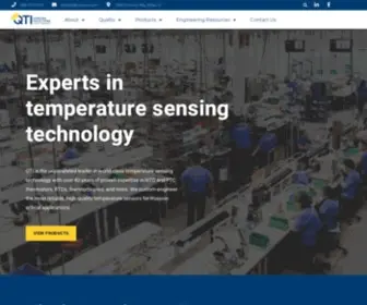 Qtisensing.com(Your Thermistor Experts) Screenshot