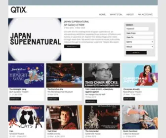 Qtix.com.au(Creative Ticketing) Screenshot