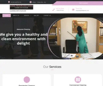 Qtmaidservice.com(CLEANING WITH PLEASURE) Screenshot
