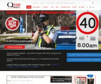 Qtop.com.au(Traffic Offender Program) Screenshot