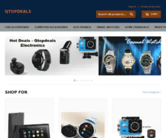 Qtopdeals.com(Create an Ecommerce Website and Sell Online) Screenshot