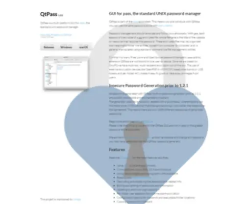 Qtpass.org(Qtpass) Screenshot