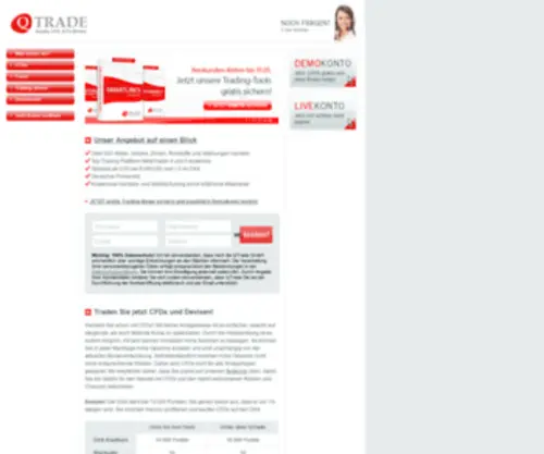 Qtrade.de(CFD-Broker aus Deutschland) Screenshot