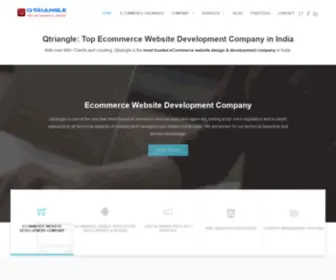 Qtriangle.com(Unlock Success with Ecommerce Website Development Today) Screenshot