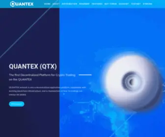 QTXCRYpto.com(Quantex (QTX)) Screenshot