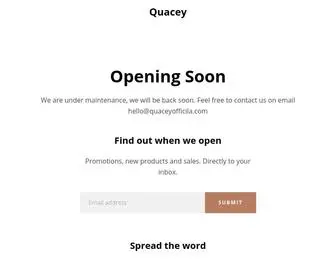 Quacey.com(Quacey) Screenshot