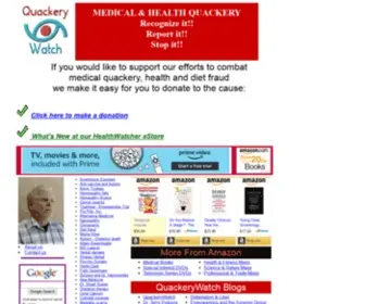 Quackerywatch.com(Quackery Watch) Screenshot
