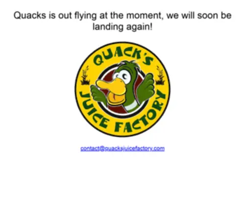 Quacksjuicefactory.com(Quack's Juice Factory Age Verification) Screenshot