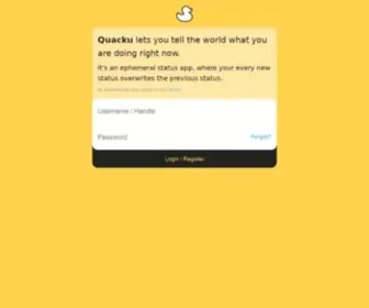 Quacku.com(Status app) Screenshot