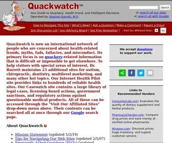 Quackwatch.org(Home Page) Screenshot