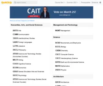 Quacs.org(QuACS is the new and improved course scheduler for Rensselaer Polytechnic Institute (RPI)) Screenshot
