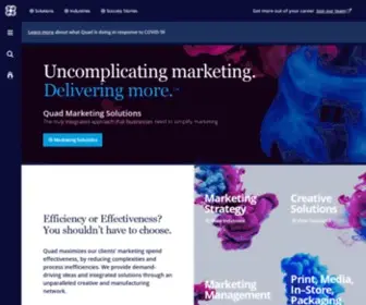 Quad.com(Uncomplicating marketing) Screenshot