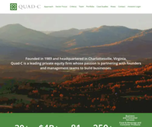 Quadcmanagement.com(Private Equity Partner) Screenshot