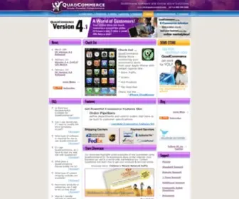 Quadcommerce.com(Ecommerce Solutions and Online Stores for Selling Products with Shopping Cart Software) Screenshot