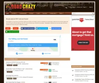 Quadcrazy.com(QUADCRAZY ATV Community) Screenshot