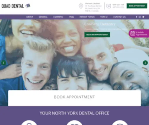 Quaddental.ca(Quaddental) Screenshot