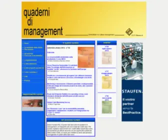 Quaderni-DI-Management.it(Quaderni di Management) Screenshot