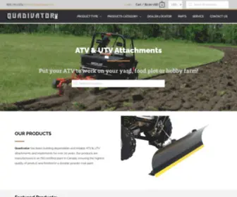 Quadivator.com(Innovative ATV & UTV Attachments) Screenshot