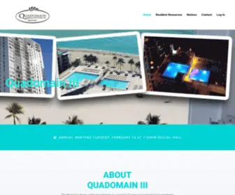 QuaDomain3.com(Condominium III Association) Screenshot