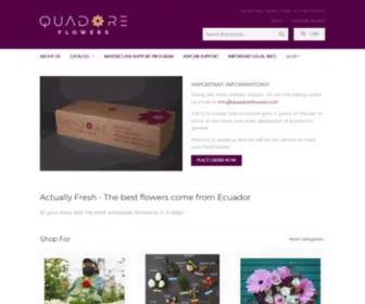 Quadoreflowers.com(Quadore Flowers) Screenshot