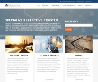 Quadrachemicals.com(Quadra Chemicals (United States of America Resources)) Screenshot