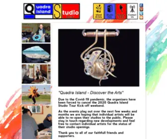 Quadraislandarts.com(One of Vancouver Island's longest running Artist Studio Tours) Screenshot