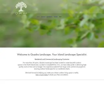 Quadralandscape.com(Quadra Landscape) Screenshot