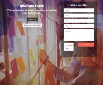 Quadrance.com(Domain name is for sale) Screenshot