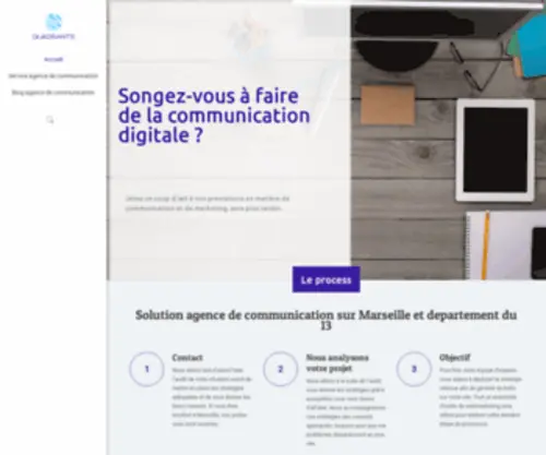 Quadrants.eu(Service agence de communication sur Marseille) Screenshot