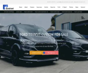 Quadrantvehicles.com(Ford Transit Custom for Sale) Screenshot