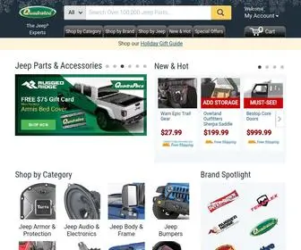 Quadratec.com(Jeep Parts & Accessories for Jeep Wrangler) Screenshot