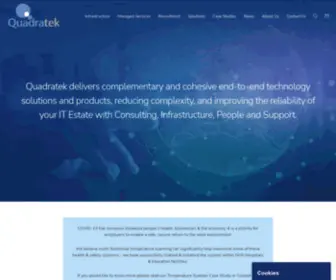 Quadratek.net(Quadratek provides complimentary and cohesive end) Screenshot