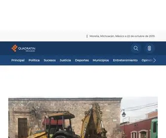 Quadratin.com.mx(Noticias de Michoacán) Screenshot