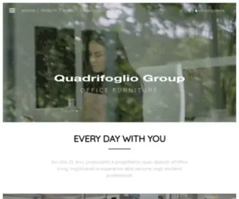 Quadrifoglio.com(We Write Design Stories about Office Furniture) Screenshot