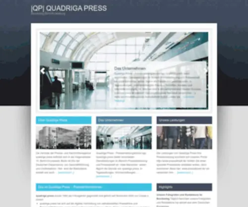 Quadriga-Press.com(Presseagentur für Pressemeldungen und Pressemitteilungen) Screenshot