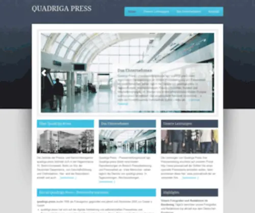 Quadriga-Press.de(Presseagentur für Pressemeldungen und Pressemitteilungen) Screenshot