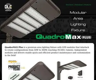 Quadromax.com(Modular Area Light System) Screenshot