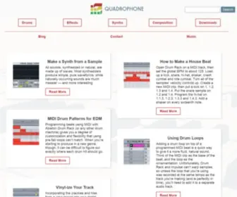 Quadrophone.com(Electronic Music Production) Screenshot
