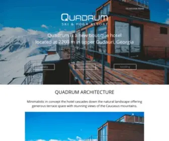 Quadrum-Gudauri.com(Quadrum Ski&Yoga Resort in Gudauri) Screenshot