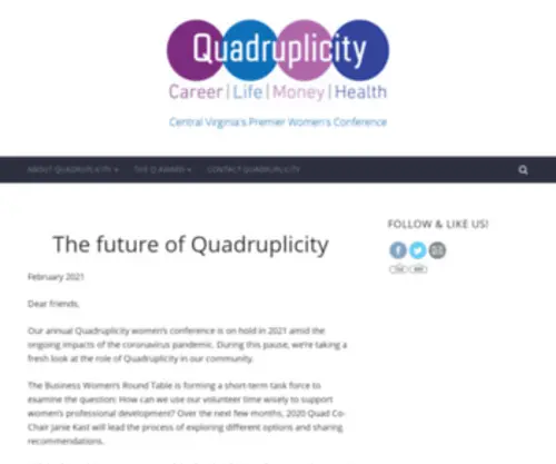 Quadruplicity.com(Quadruplicity) Screenshot