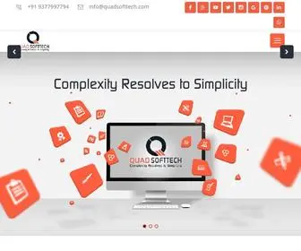 Quadsofttech.com(Website Development in surat) Screenshot