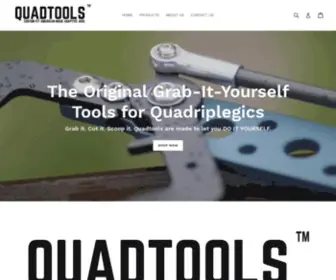 Quadtools.com(Adaptive Tools for Quadriplegics Made in America from Stainless Steel) Screenshot