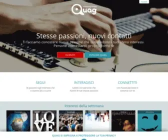 Quag.com(The interest network) Screenshot