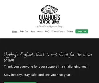 Quahogsshack.com(Quahog’s Seafood Shack and Bar) Screenshot