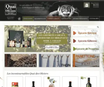 Quai-DES-Oliviers.com(Epicerie fine en ligne & Cadeaux gourmands) Screenshot
