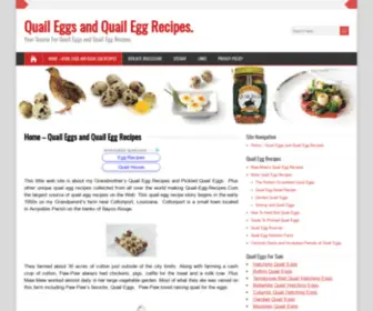 Quail-EGG-Recipes.com(Quail Egg Recipes) Screenshot